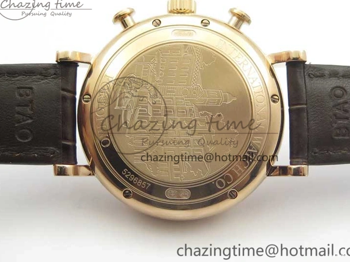 MIROTIME 0411 Efficient Portofino Chrono RG ZF 1:1 Best Edition White Dial on Brown Leather Strap A 7151